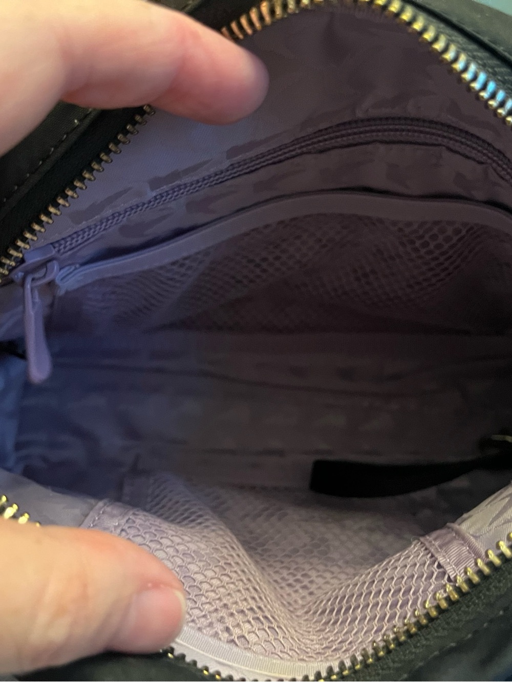 Lo & Sons Black Nylon Nouvelle Crossbody Bag- Gold hardware - Picture 3 of 5